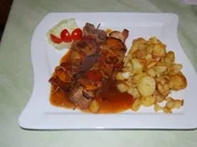 Lendenschaschlik mit Röstkartoffeln - Rezept