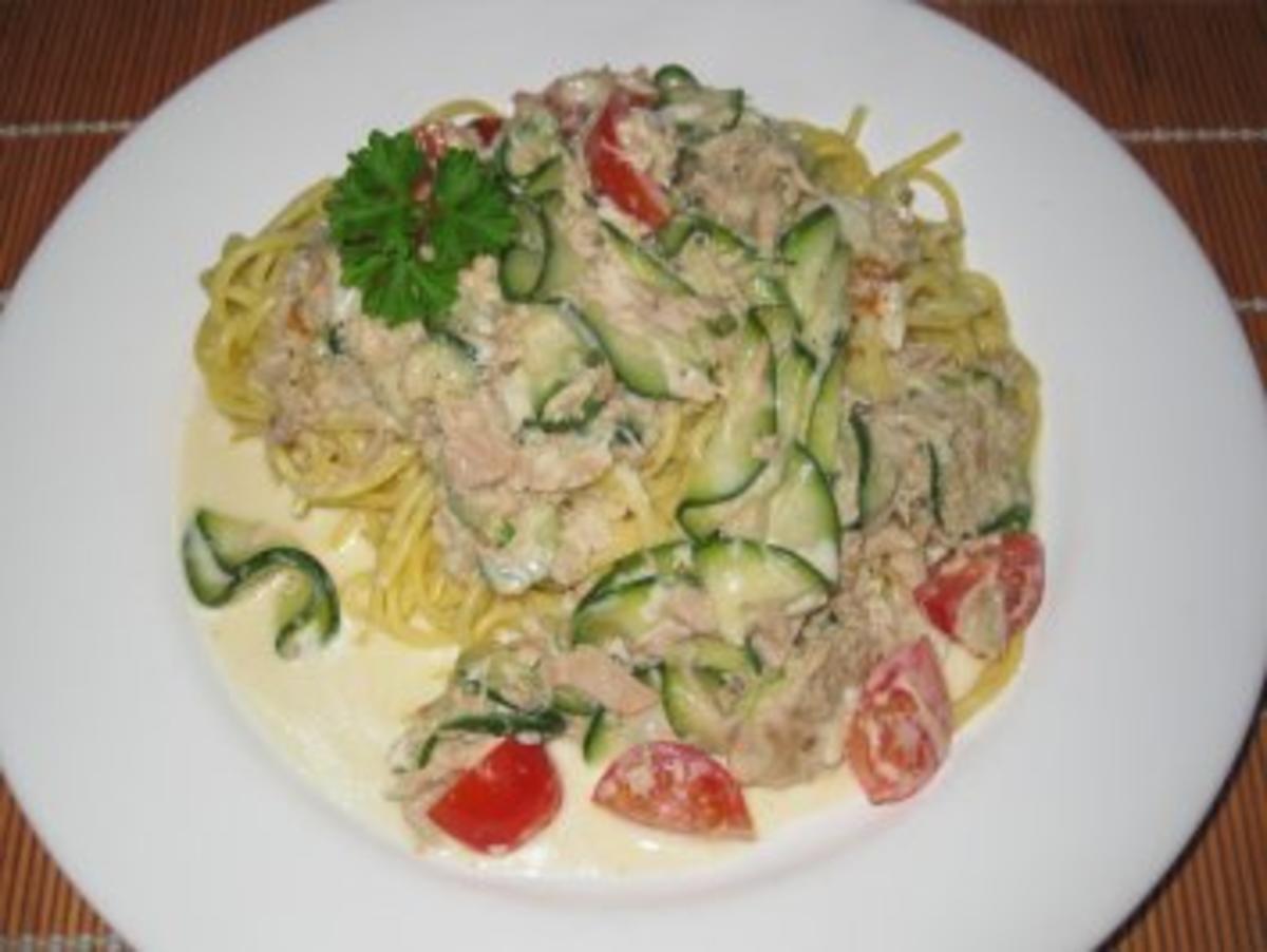 Tunfisch - Zucchini - mit Spaghetti ala Suse - Rezept