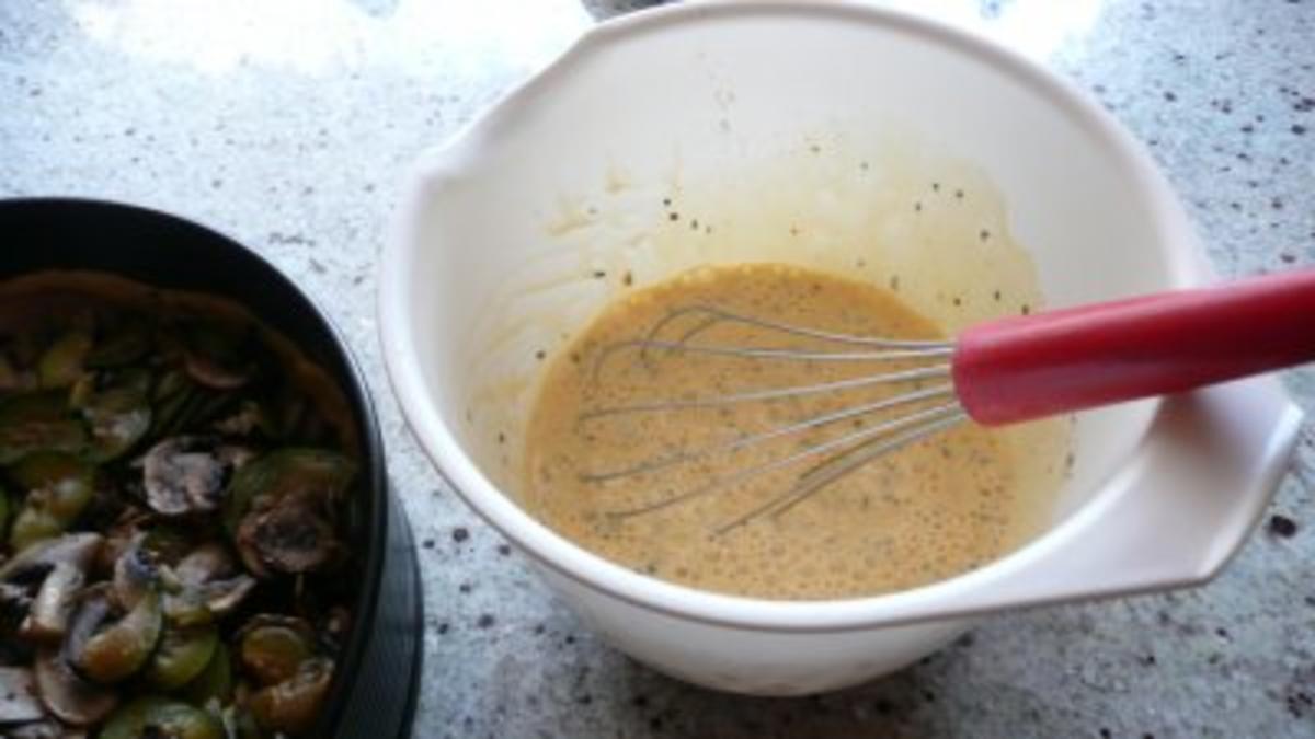 Zucchini - Champignon Torte - Rezept - Bild Nr. 4