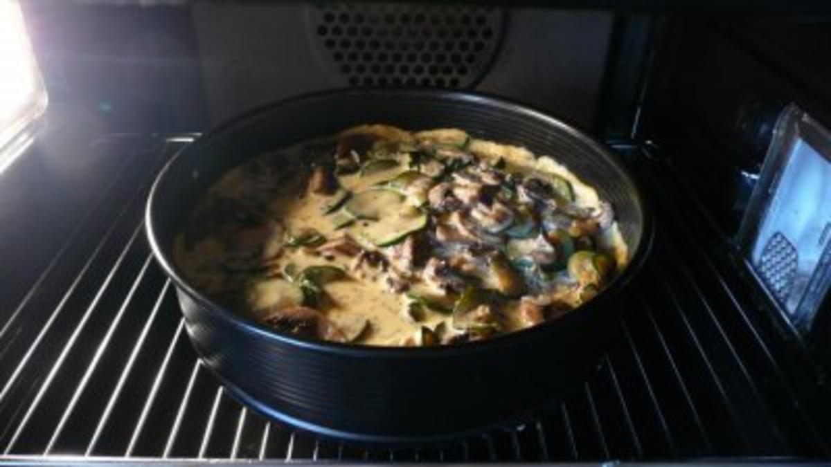 Zucchini - Champignon Torte - Rezept - Bild Nr. 3