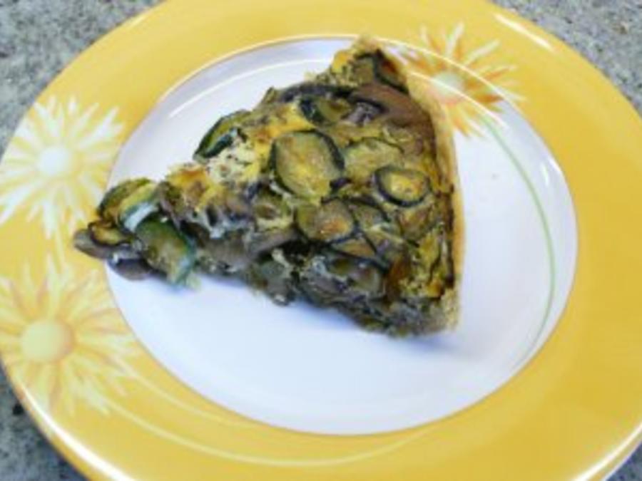 Zucchini Champignon Torte - einfach - von Anna-Anita