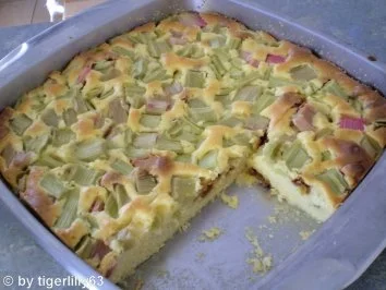 Rhabarber-Schnitten - Rezept