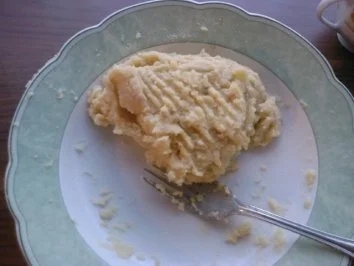 Rezept: Crusted Kartoffel Kabeljau (mit Kartoffelteig gratinierter Kabeljau) Bild Nr. 2 Crusted Kartoffel Kabeljau (mit Kartoffelteig gratinierter Kabeljau) - Rezept - Bild Nr. 2