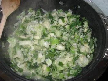 Lauchtopf mit verschiedenen Klößchen - Rezept - Bild Nr. 4