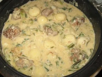 Lauchtopf mit verschiedenen Klößchen - Rezept - Bild Nr. 12