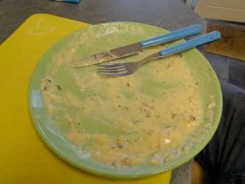 Rezept: Nudelnester mit Tintenfischringe und Riesengarnelen (Fotos) Bild Nr. 8 Nudelnester mit Tintenfischringe und Riesengarnelen (Fotos) - Rezept - Bild Nr. 8