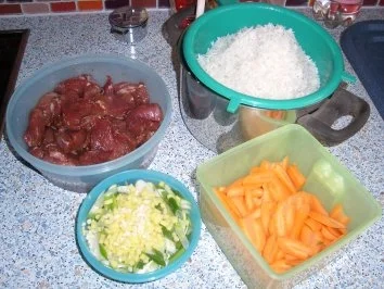 Asia Bratreis mit Schweinefilet - Rezept