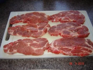 Fleisch : Kotelett paniert mit Beilagen (Bilder on...) - Rezept - Bild Nr. 2