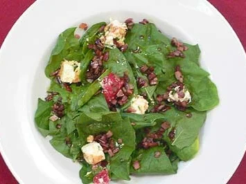 Spinatsalat mit Balsamicodressing - Rezept