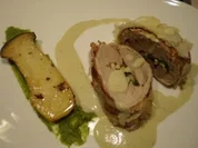 Rezept: Schweinefilet gefüllt , mit Selleriesoße und Kräutersaitlingen Schweinefilet gefüllt , mit Selleriesoße und Kräutersaitlingen - Rezept