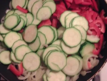 Weizen-Gemüse-Feta-Pfanne - Rezept - Bild Nr. 3