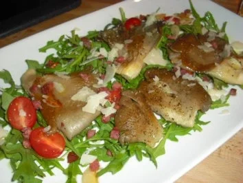Rezept: Austernpilz trifft Ruccola Austernpilz trifft Ruccola - Rezept
