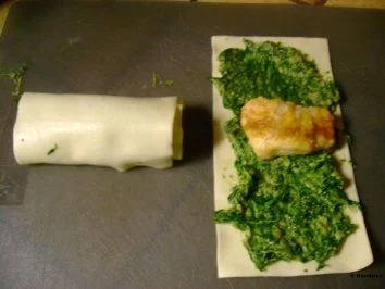 Rezept: Fisch: Spinat Cannelloni Bild Nr. 4 Fisch: Spinat Cannelloni - Rezept - Bild Nr. 4