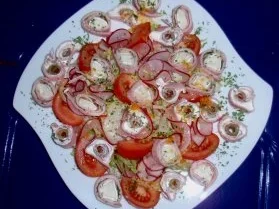 Abend-Feinschmecker-Salat mit gefüllten Schinkenröllchen - Rezept - Bild Nr. 6