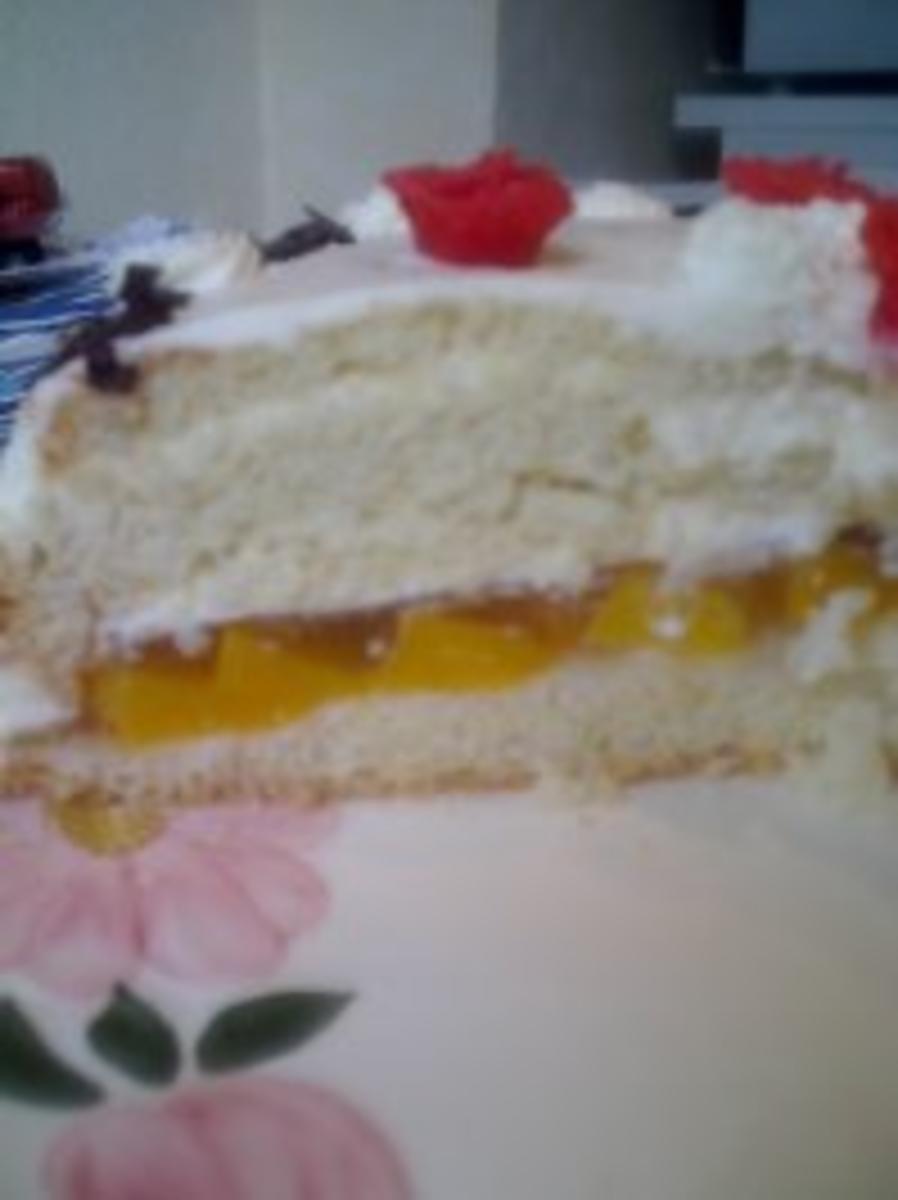 Pfirsich-Marzipan-Torte - Rezept - Bild Nr. 2