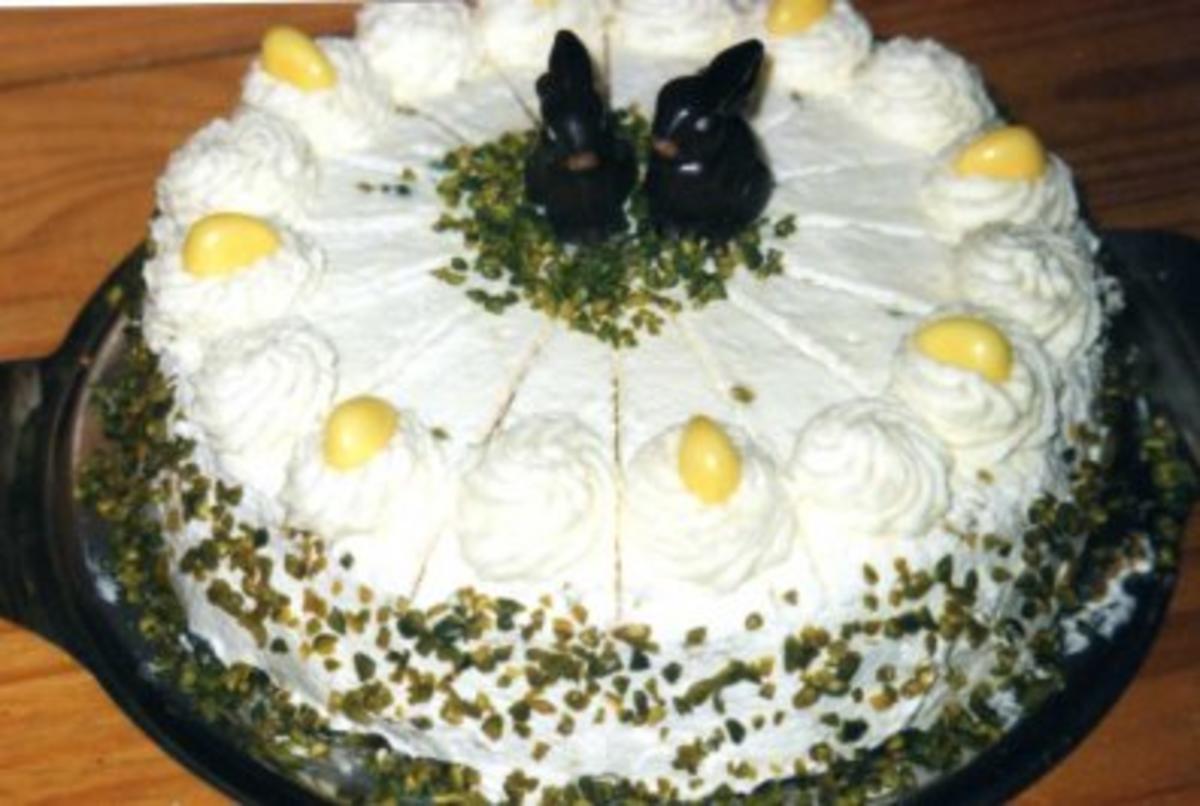 Oster-Mandarinen-Joghurt-Torte - Rezept