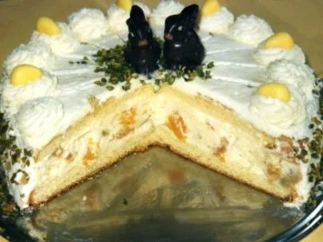 Rezept: Oster-Mandarinen-Joghurt-Torte Bild Nr. 2 Oster-Mandarinen-Joghurt-Torte - Rezept - Bild Nr. 2