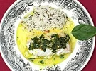 Rezept: Kabeljau mit Muscheln im Pergament mit Safransoße Kabeljau mit Muscheln im Pergament mit Safransoße - Rezept