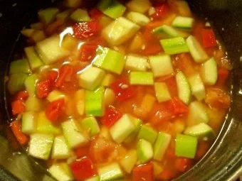 Rezept: Kochen: Gemüseeintopf "Mittelmeer" Bild Nr. 4 Kochen: Gemüseeintopf "Mittelmeer" - Rezept - Bild Nr. 4