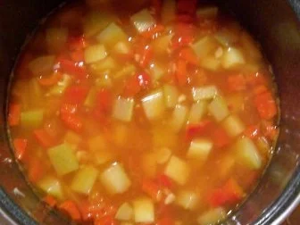 Rezept: Kochen: Gemüseeintopf "Mittelmeer" Bild Nr. 5 Kochen: Gemüseeintopf "Mittelmeer" - Rezept - Bild Nr. 5