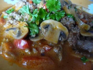 Champignonpfanne - Rezept