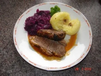 Fleisch : Rinderbraten mit Senfkruste - Rezept