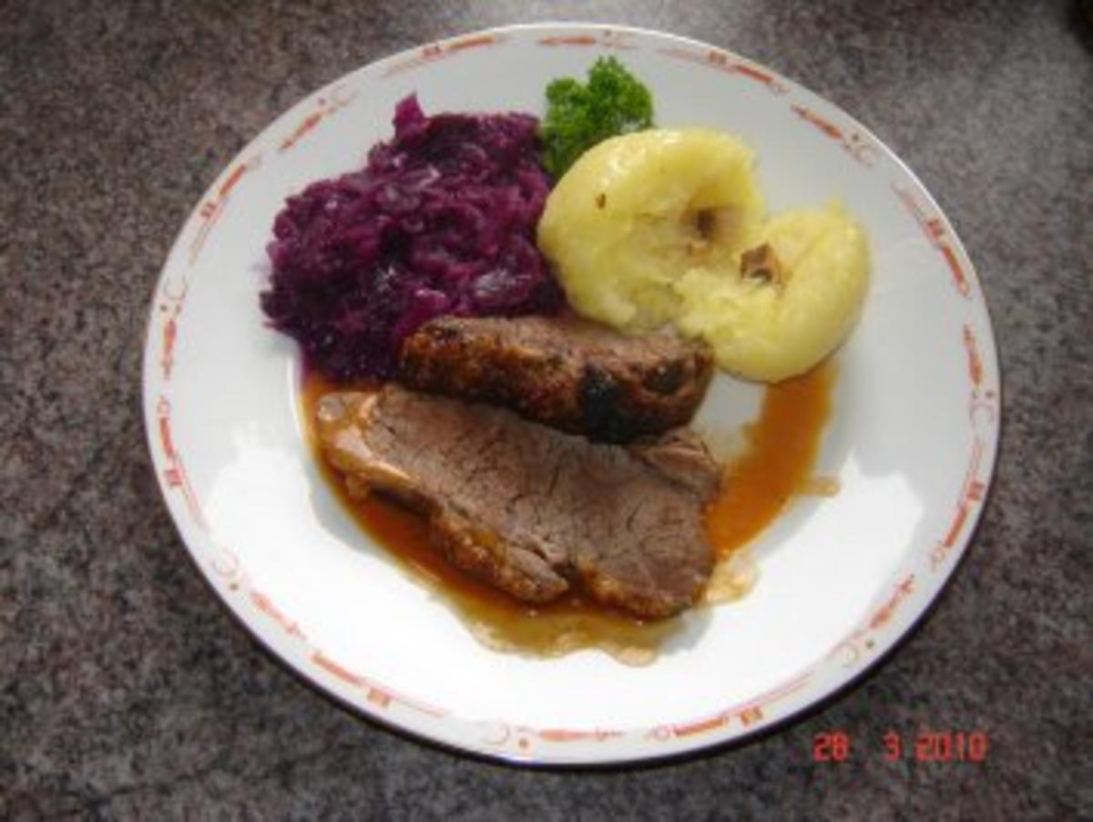 Fleisch : Rinderbraten mit Senfkruste - Rezept - kochbar.de