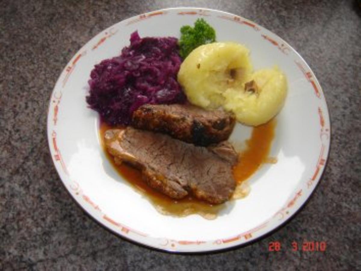 Fleisch : Rinderbraten mit Senfkruste - Rezept - kochbar.de