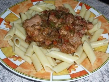 Rezept: Fleisch: Gulasch aus dem Römertopf Bild Nr. 2 Fleisch: Gulasch aus dem Römertopf - Rezept - Bild Nr. 2