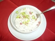 Rezept: Frischkรคse mit Lauch und und Peperoni Frischkรคse mit Lauch und und Peperoni - Rezept