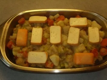 Rezept: Aufläufe: Gemüse mit Esromkäse Bild Nr. 3 Aufläufe: Gemüse mit Esromkäse - Rezept - Bild Nr. 3