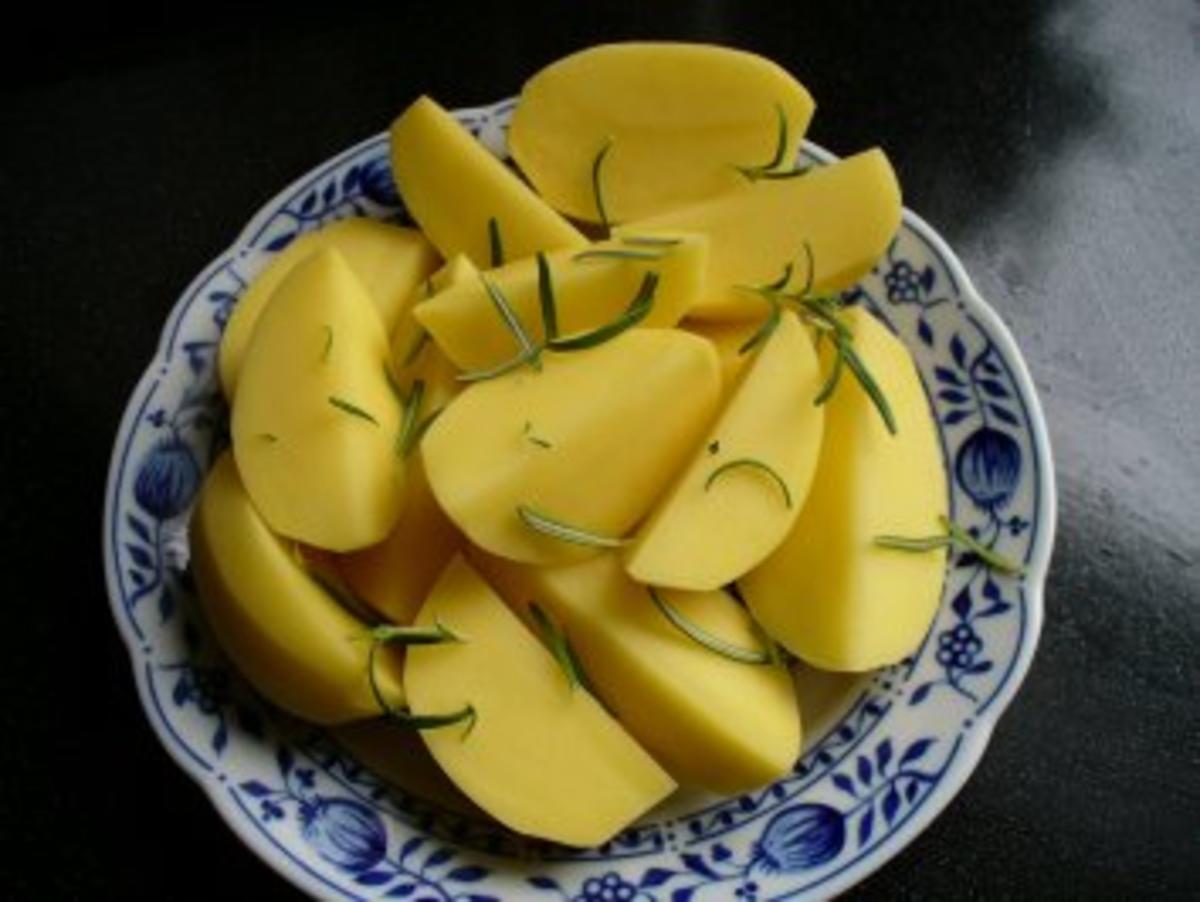 zartes Gemüse mit  Rosmarinkartoffeln und Putenschnitzel - Rezept - Bild Nr. 6