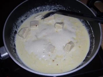 Sahne-Käse-Kräuter-Soße zu Käsemaultaschen oder Pasta - Rezept - Bild Nr. 3