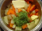 Butter-Kohlrabi-Möhren-Gemüse - Rezept