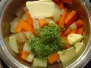 Butter-Kohlrabi-Möhren-Gemüse - Rezept