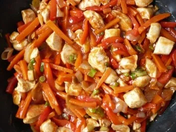 scharfes Hähnchen aus dem Wok - Rezept - Bild Nr. 7