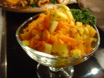 Ananas-Möhren-Apfelsalat - Rezept - Bild Nr. 2