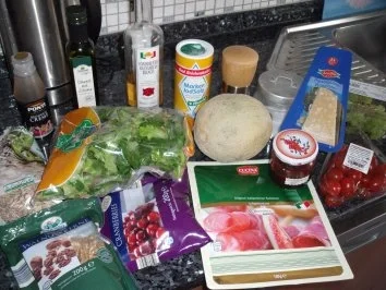 Fruchtiger Schinken-Melonen-Salat - Rezept - Bild Nr. 2