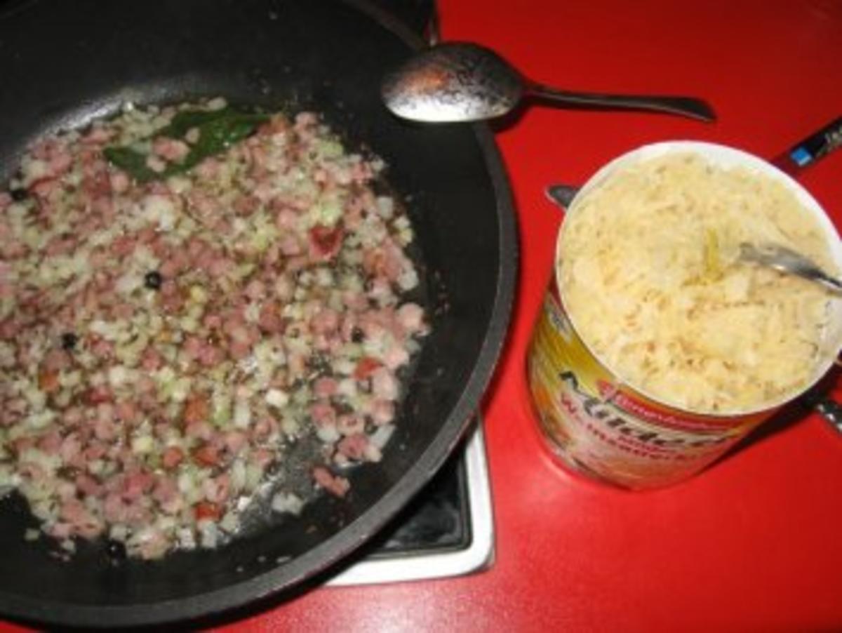 Solberrippchen auf Sauerkraut - Rezept - Bild Nr. 6