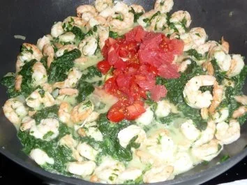 Garnelen - Grapefruit - Spinatpfanne - Rezept - Bild Nr. 3