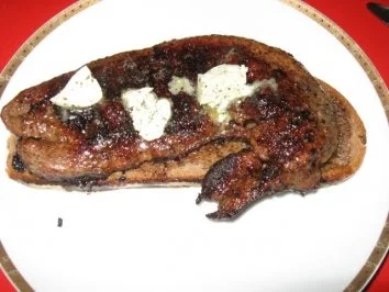 gebackene Rinderleber natur - Rezept