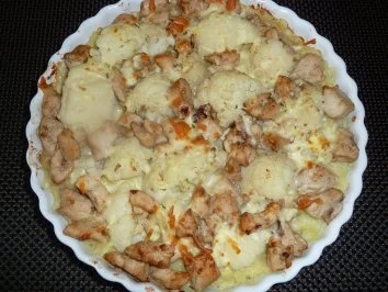 Blumenkohlauflauf mit Hühnerbrust - Rezept