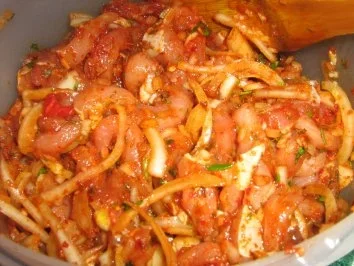 Rezept: Gyros mit Tsatsiki (Zaziki) an Reis Bild Nr. 3 Gyros mit Tsatsiki (Zaziki) an Reis - Rezept - Bild Nr. 3