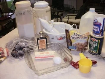 Kuchen- Obst- Umgedrehter Pflaumenkuchen- Schnell gebacken mit meinen ueberigen Pflaumen im Gefriehrfach - Rezept - Bild Nr. 2