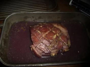 Hauptgericht: Schwindelbraten aus dem Schweineschinken - Rezept - Bild Nr. 3