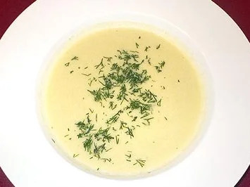 Champagner-Gurkencremesuppe - Rezept
