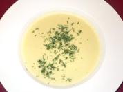 Champagner-Gurkencremesuppe - Rezept