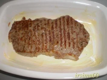 Rumpsteak mit Gemüse überbacken - Rezept - Bild Nr. 4