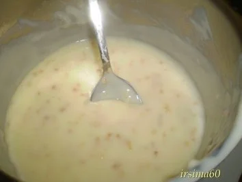 Rezept: Sahnepudding mit Mandeln und Schuss Bild Nr. 2 Sahnepudding mit Mandeln und Schuss - Rezept - Bild Nr. 2