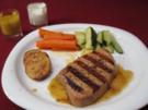 Tunfischsteak mit Gemüse und Dips - Grilled Ahi Tuna with vegetables and dip - Rezept